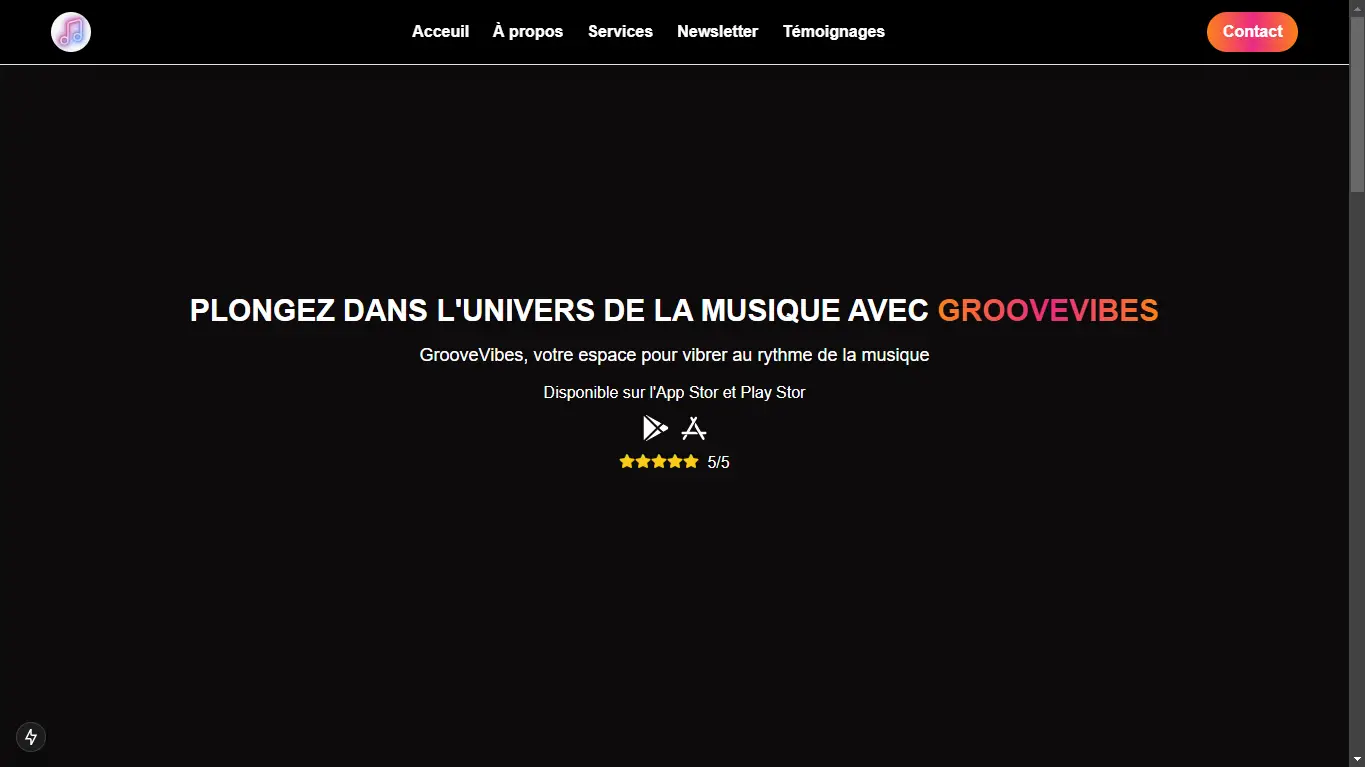 Image du projet Groove Vibes 🎶