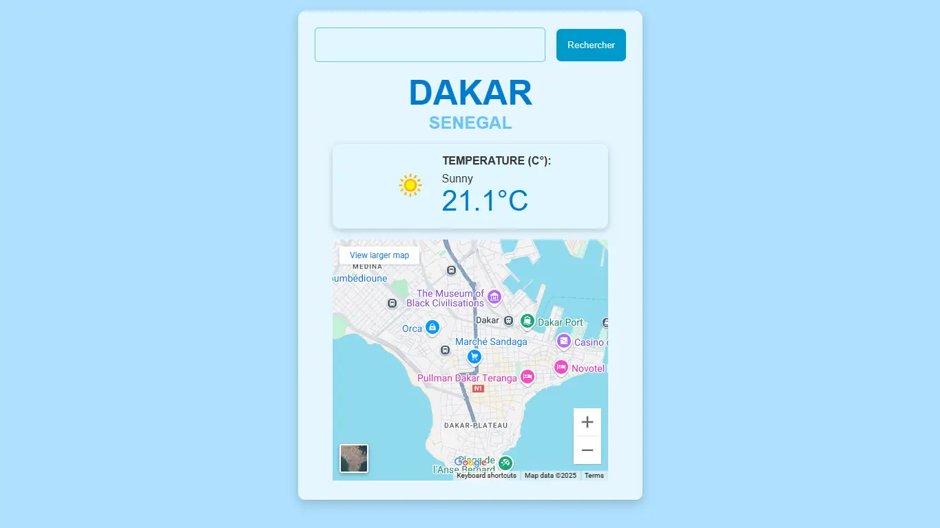 Image du projet Weather App 🌦️