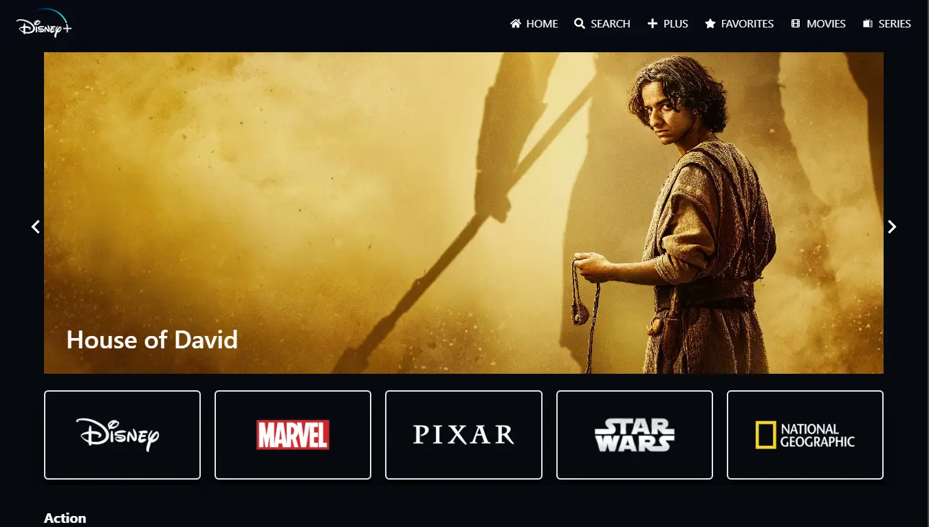 Image représentant le projet Disney Clone 🎬