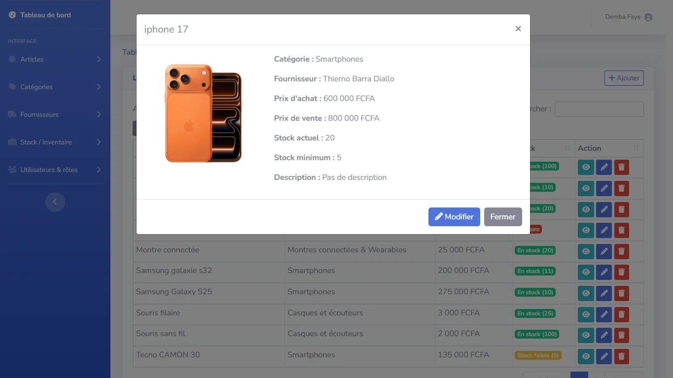 Image représentant le projet Stock Flow